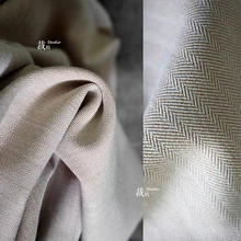 Плотная ткань для костюма с узором «елочка», Обнаженная, Ретро стиль, саржа, хлопковое пальто, штаны, одежда, дизайнерская ткань для лоскутов