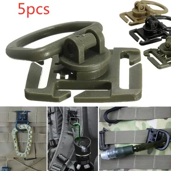 

5pcs Sternum Strap System Swivel D-Ring Rotation POM Buckle Webbing