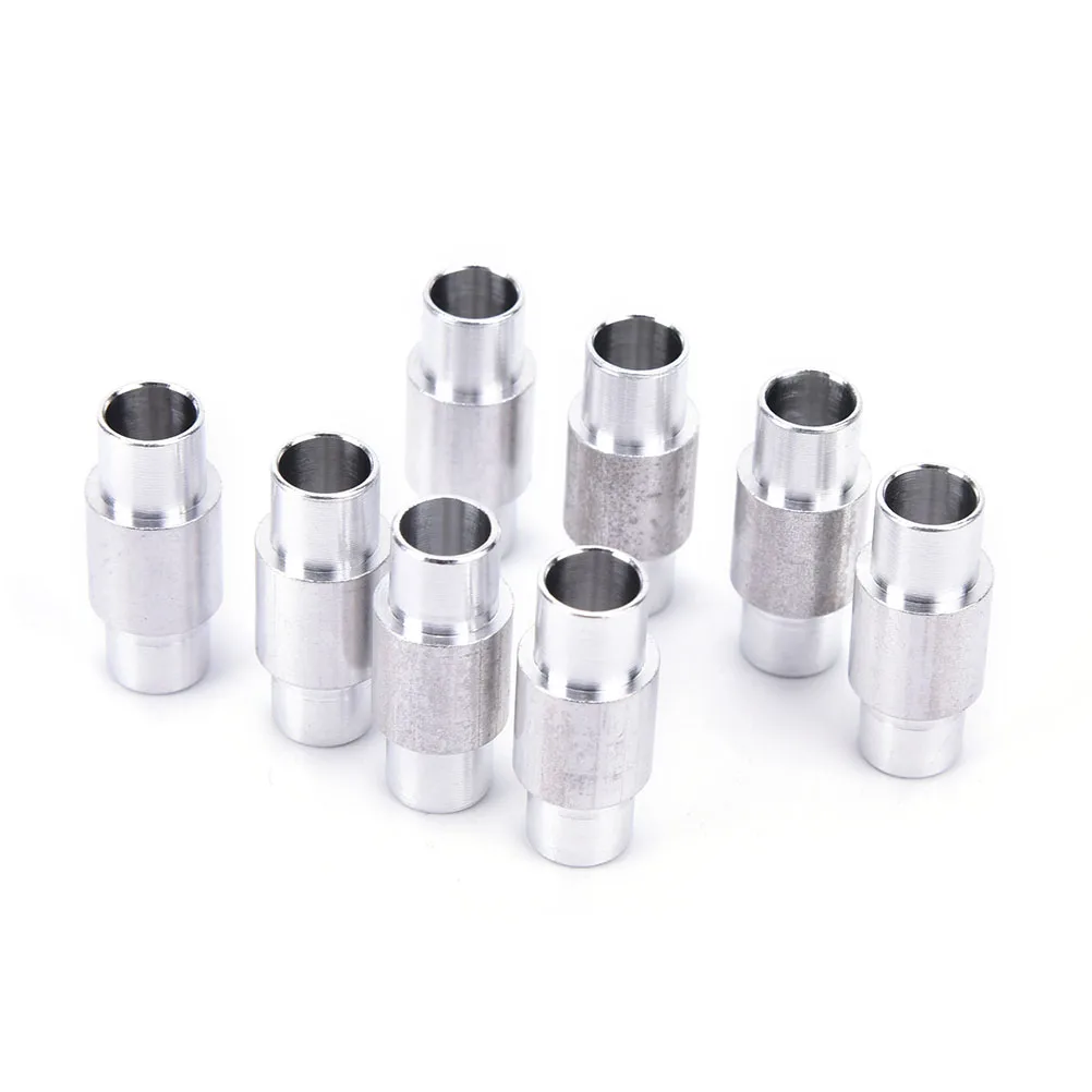 

8 PCS Aluminum Alloy 6mm Axles Roller Skate Shoes Bearing Spacer Slalom Skateboard Longboard Wheels Bearing Bushing Sleeve