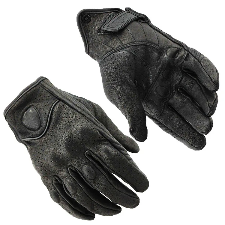 

Sale Bicycle Sport Gloves Pure Leather Punching Motorcycle Race Car Riding Protective Gloves