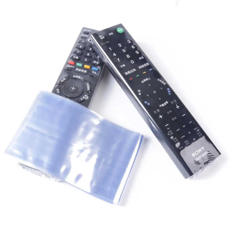 Película transparente que se encoge, funda de Control remoto, bolsa protectora de aire acondicionado, bolsa protectora antipolvo, 10 Uds.