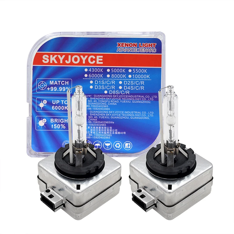 SKYJOYCE 2PCS 55W D2S D2R D4S D4R D1R D3R D1S D3S 35W 12V Car Xenon HID Headlamp Light For Auto Headlight Bulbs 4300K-10000K (1)