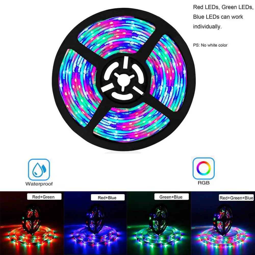 Светодиодная лента RGB с Wi Fi гибкая LED полоска водонепроницаемая для контроллера