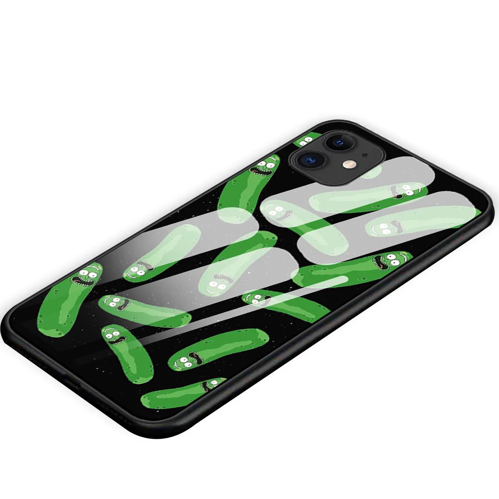Новые чехлы Rick and Morty для iphone 7 8 6 6S Plus Роскошный чехол из закаленного стекла для телефона iphone 11 11Pro X XR XS MAX