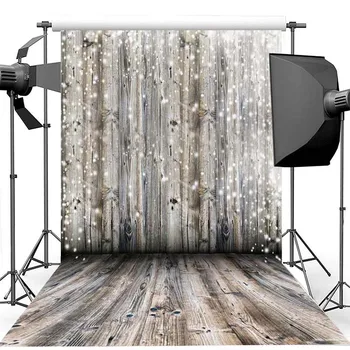 

Christmas Photography Background Golden Flash Wooden Floor Backdrop Decoration Props Printed Banner for Photo Studio