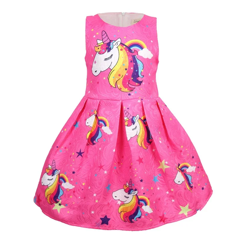 Лидер продаж; платье для девочек; платья с единорогом; одежда Эльзы для маленьких девочек; одежда для маленьких девочек; праздничная одежда принцессы; детское рождественское платье