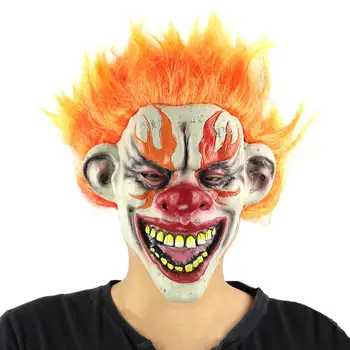 

Halloween Horror Clown Mask Latex Costume Scary Mask Cosplay Props For Dance Masquerade Party For 6 Years Old Or Older Kids