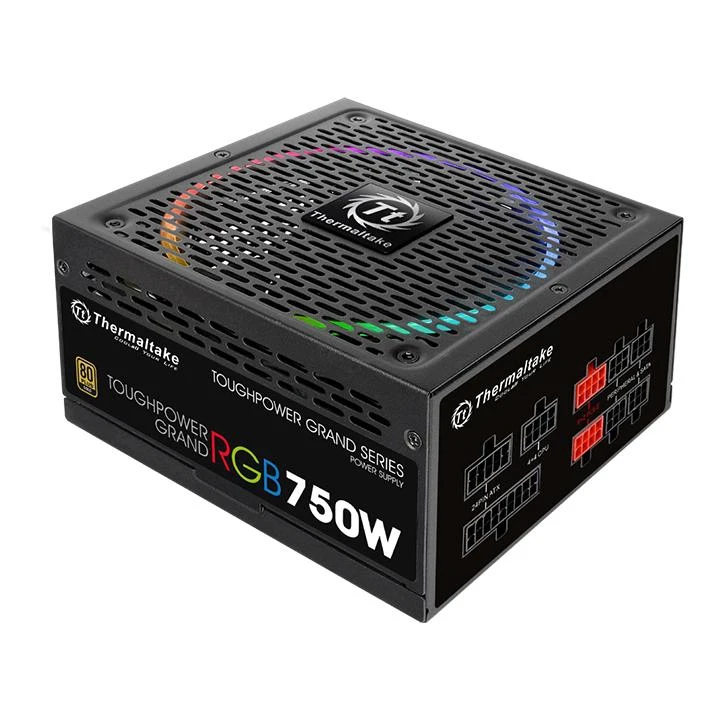 Блок питания Thermaltake ATX 750W Toughpower Grand RGB 80+ gold(24+4+4pin) APFC 140mm fan color LED