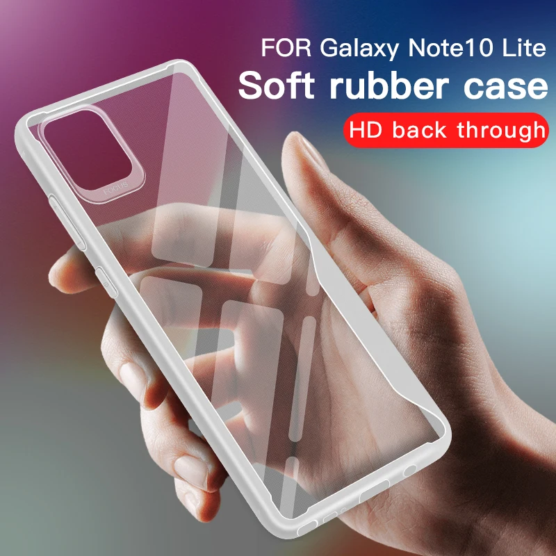 Прозрачный чехол для телефона Samsung Galaxy S20 Ultra S10 S9 Note10 Plus Lite 9 A21S A70E A11 M21 M31 A91 Мягкая