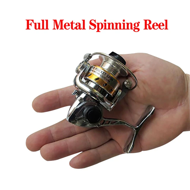 2022 Smallest Fishing Reels 4.3:1 All Metal Spool Mini Ice Fishing Spinning  Reel Ultra Light Metal Coil Power Wheels Pesca - AliExpress