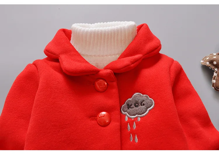Г. Осенне-зимняя модная детская одежда двубортное пальто с длинными рукавами и бантом для маленьких девочек Детская куртка