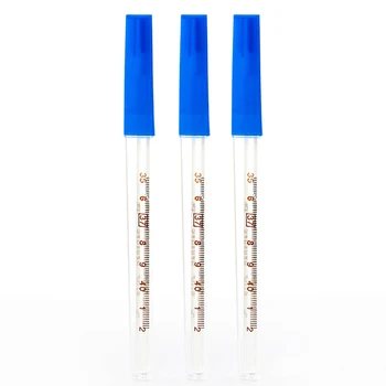 

1/3/5pcs Glass Thermometer Triangular Mercury Thermometer Clear Scale for Armpit Oral Use termometro