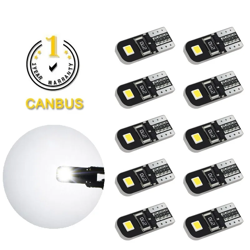 10 шт. W5W T10 светодиодный светильник Canbus 2835 SMD светодиодный светильник для чтения карт салона автомобиля для Honda Accord 2003 2007 CRV 2008 Civic 2006 2011