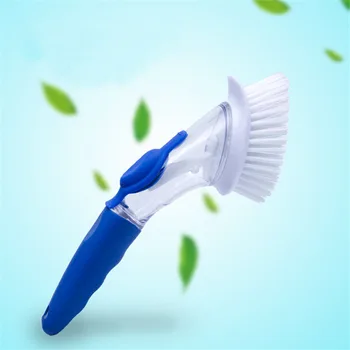 

Automatic Filling Liquid Pot Brush Replaceable Design Clean Window Card Slot Pot Dishes Brush Kitchen Supplies High Quality