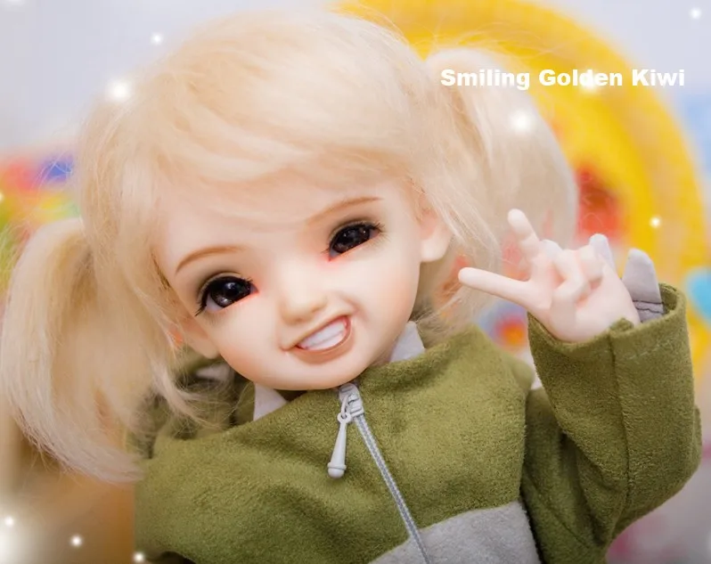 BJD кукла милая девочка smilling Kiwi 1/6 Размер Yosd высокое качество смолы игрушки подарок на день рождения Рождественский подарок для детей