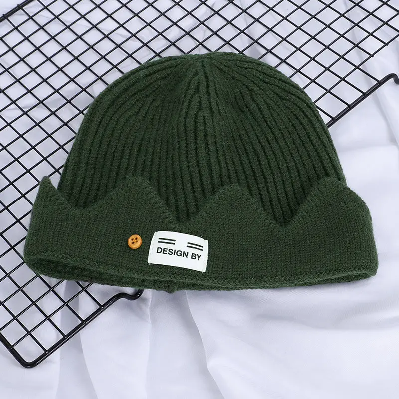 New High Quality Winter Riverdale Jughead Jones Cosplay Knit Beanie Women Men Topic Exclusive Crown Hat Wool Soft Cap - Цвет: Green