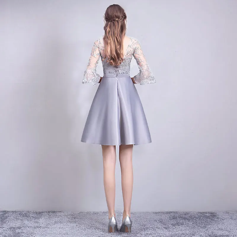Короткое платье невесты Junior элегантное женское для свадебной вечеринки vestido de festa