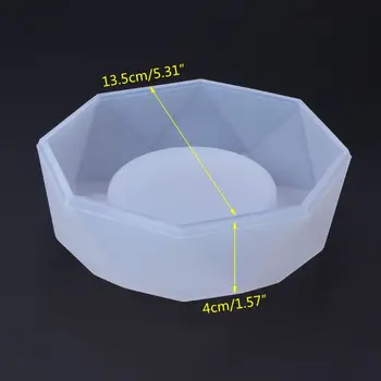 

Silicone Mold Craft Ashtray Epoxy Resin Plaster Cement DIY Jewelry Making Cake 83XF