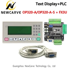 NEWCARVE – panneau de commande industriel pour affichage de texte OP320 A OP320 A S et FX3U 14/24/48/56 PLC avec câble de Communication DB9PIN 
