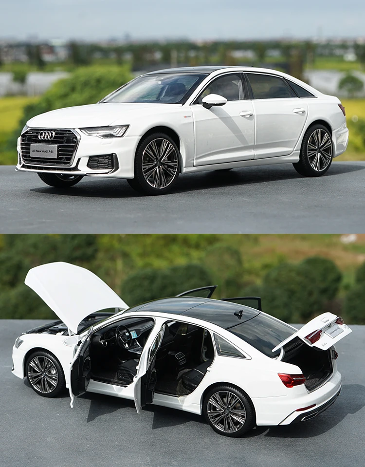 Новинка 1/18 модель автомобиля Audi A6 A6L 2019 коллекция подарков для мальчиков черная