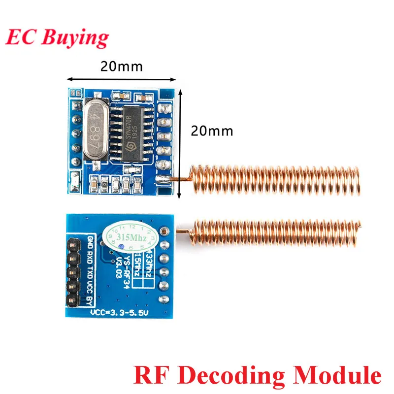315mhz-RF-Radio-Frequency-Decoding-Module-UART-Wireless-Remote-Control ...