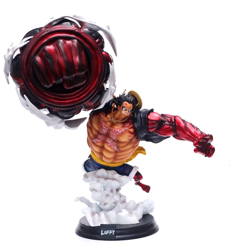 Banpresto One Piece Monkey D Luffy Gear 4 Kong Gun Pvc Action Figures Collectible Model Toys Super Big Luffy 39cm Aliexpress