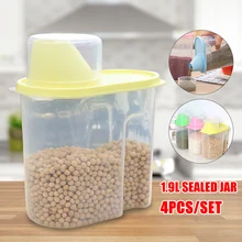 Высококачественный контейнер для хранения пищевых продуктов, прозрачный пластиковый герметичный контейнер для хранения свежих продуктов, контейнер для хранения продуктов 4/набор VE