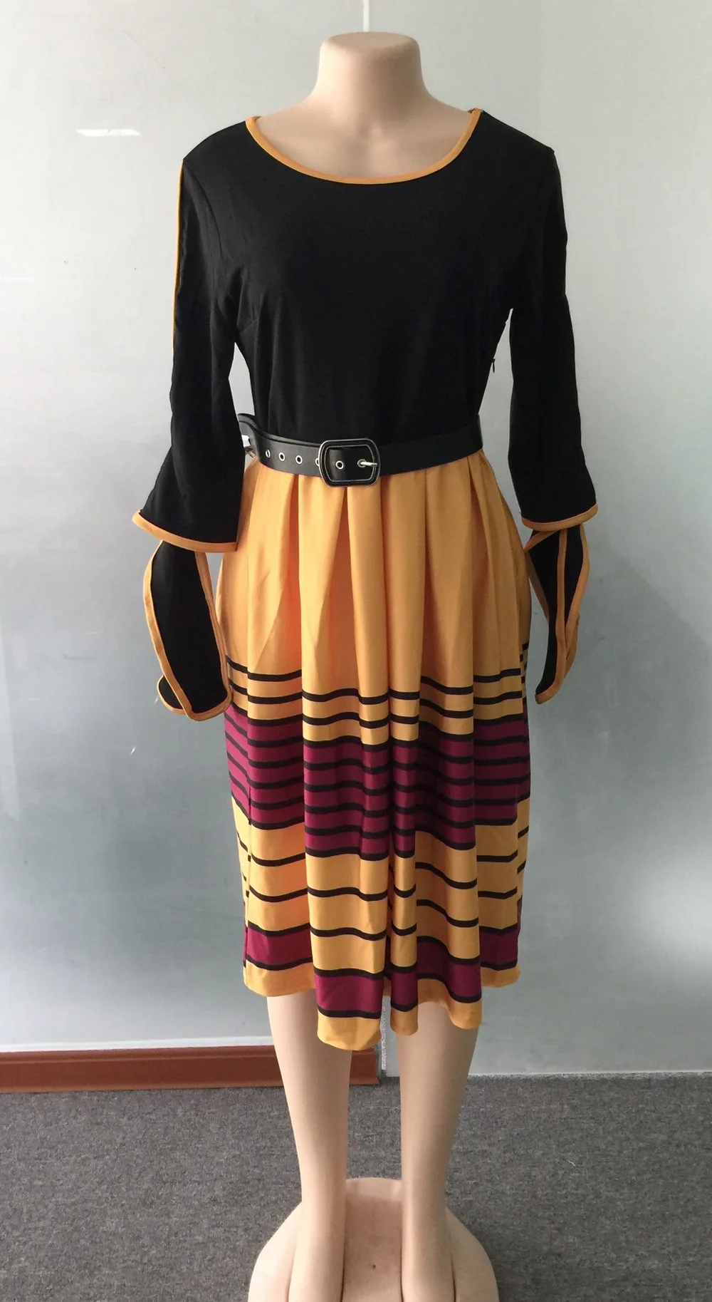 2019 Новое поступление осеннее модное Стильное женское платье в африканском стиле, большие размеры, длина до колена m-xxl