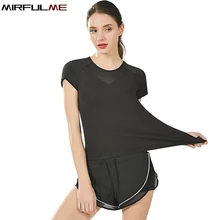 Женские спортивные рубашки, сетчатые Лоскутные женские рубашки для йоги, тонкие футболки для тренировок и фитнеса, тонкий спортивный бюстгальтер, тренировочные футболки, блузки