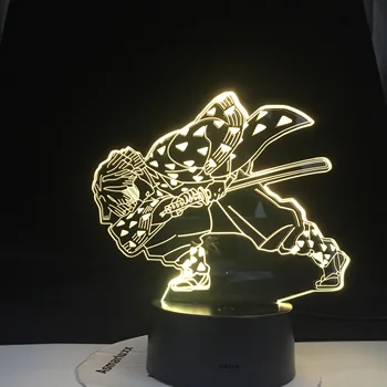 

ZENITSU AGATSUMA SWORD LED ANIME LAMP DEMON SLAYER KIMETSU NO YAIBA Japanese Manga Anime Comic Lamp 3D Lamp Led Night Light