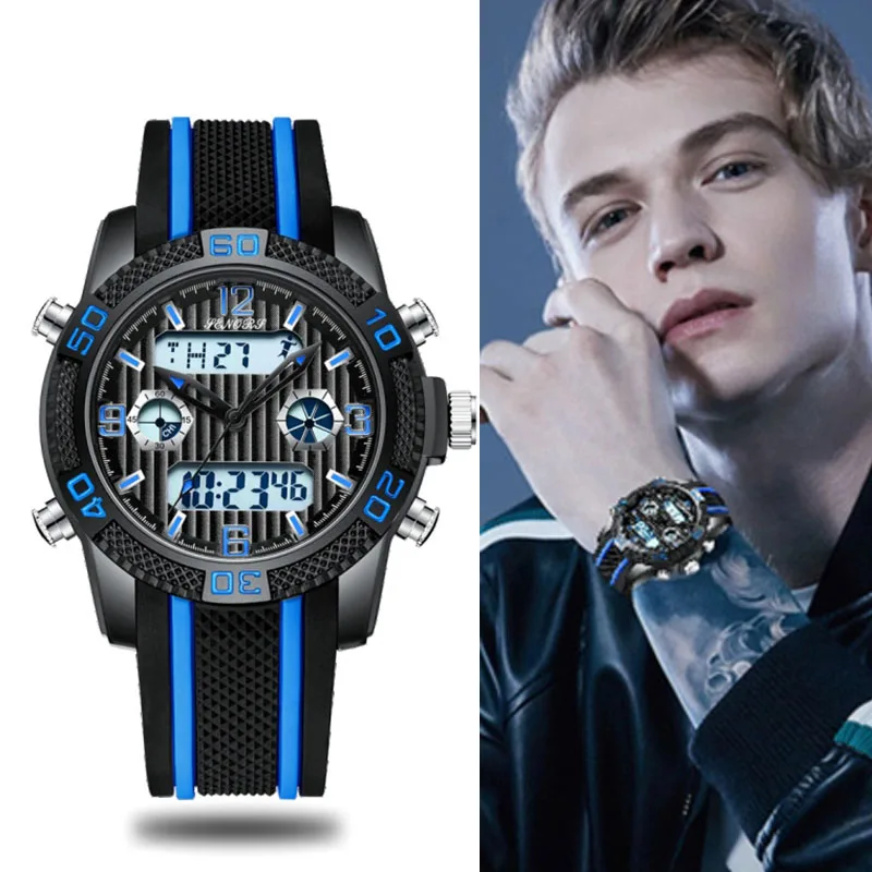

Men's Watches Fashion Quartz Wristwatch Man Casual Sports Male Erkek Kol Saati Clock Black Blue Montre Hombre Relogio Masculino