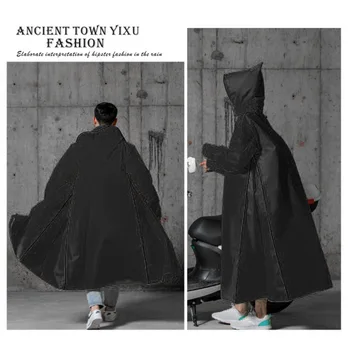 

New Long Style Raincoat EVA Waterproof Zipper Hooded Rain Poncho Motorcycle Raincoat Portable Rainwear For Women Men