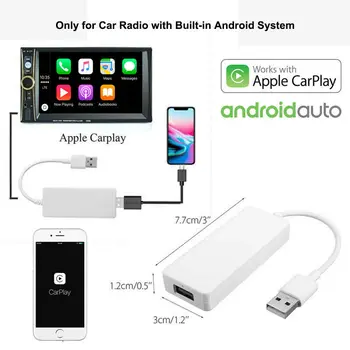 

USB Smart Link CarPlay Dongle for Apple IOS Android Navigation Player Mini USB Carplay Stick with Android Auto