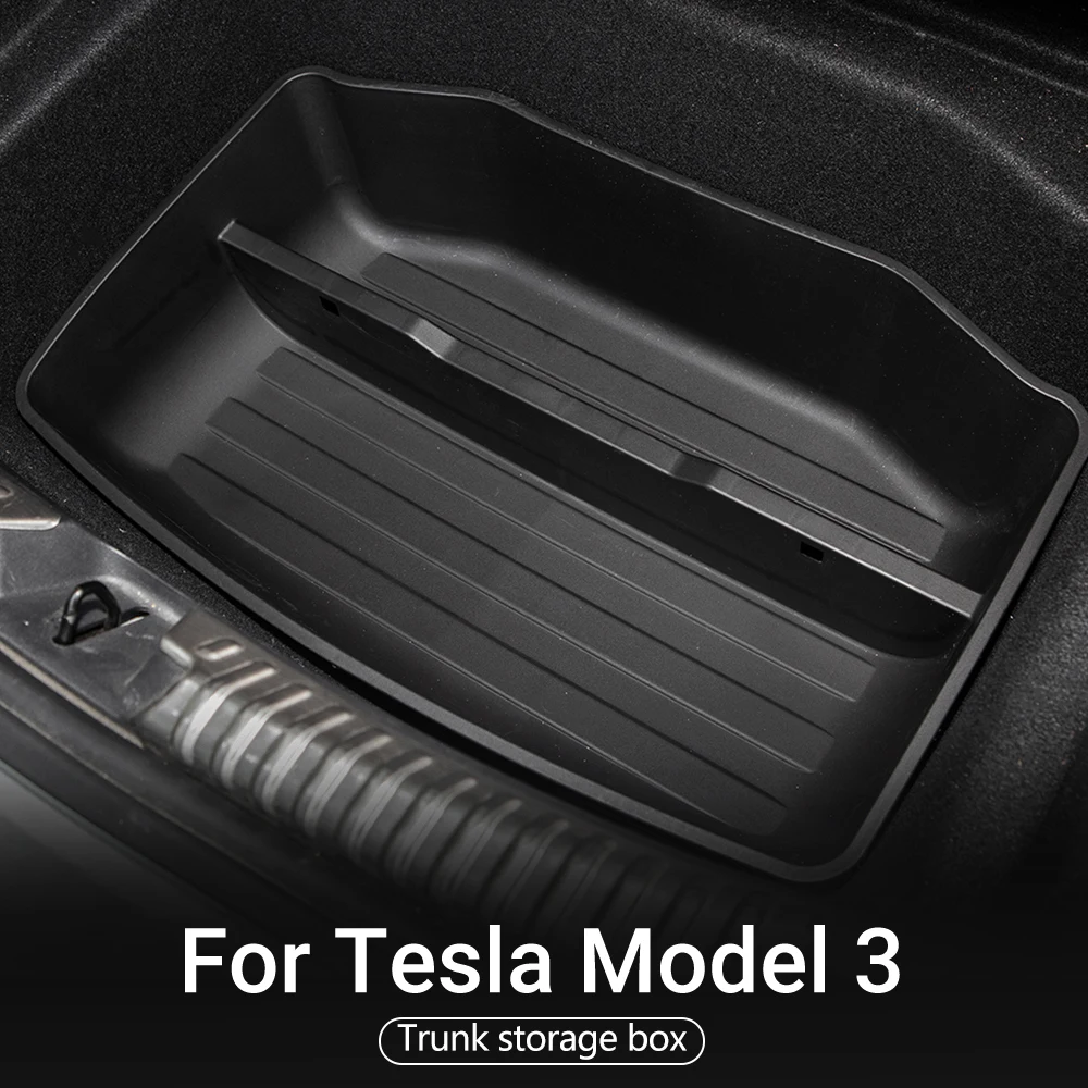 

for Tesla Model 3 2017 2018 2019 TPE car waterproof and tasteless TPE trunk storage box / model three foldtrunk 1 piece / set