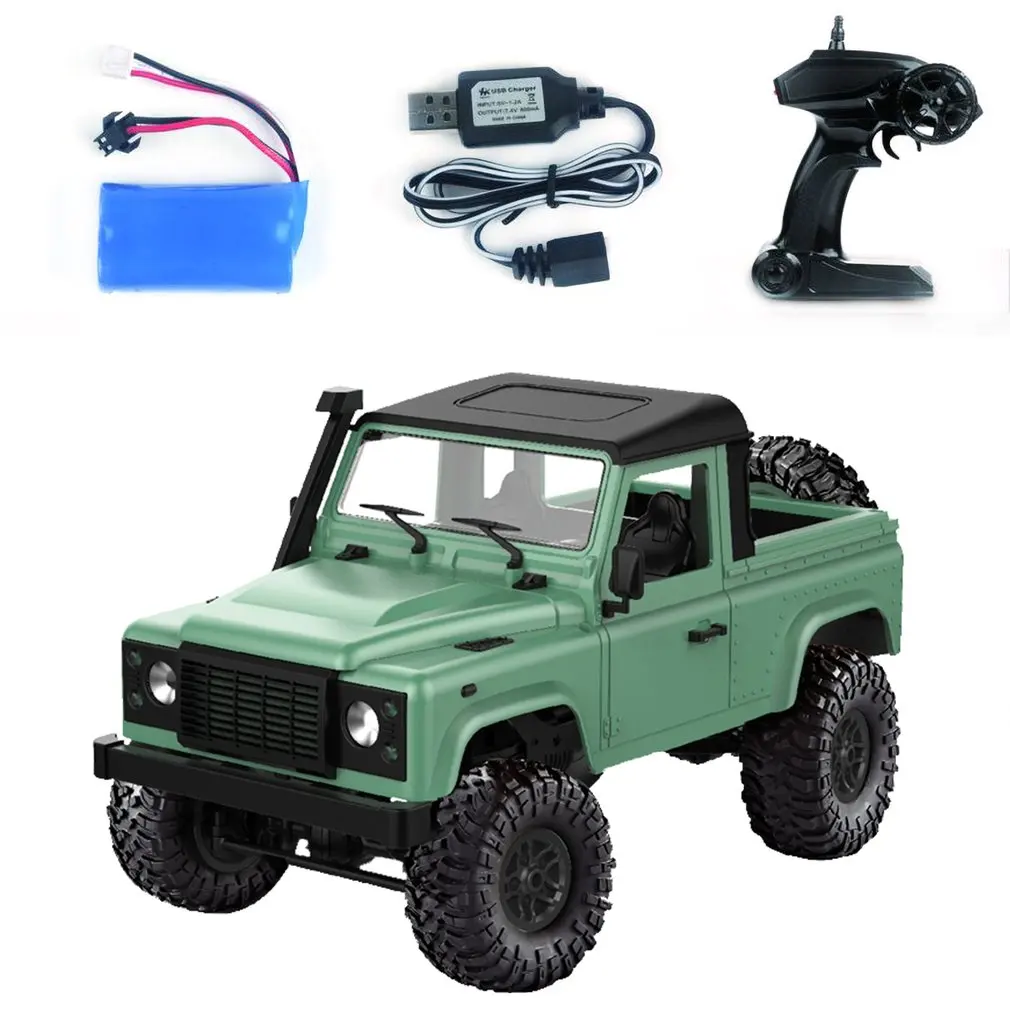 1:12 MN-91 радиоуправляемая гусеничная машина 2,4G 4WD с дистанционным управлением большая ножка внедорожный гусеничный военный автомобиль модель RTR Дистанционное управление грузовик игрушки - Цвет: Green