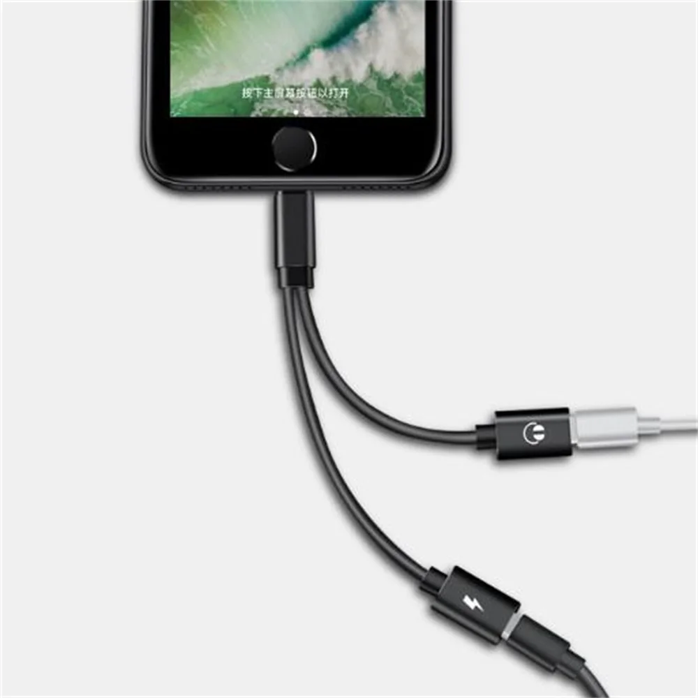 2 в 1 разъем для наушников адаптер для iPhone 7 8 Plus X 10 XR XS Max двойные наушники зарядка Музыка адаптер кабель сплиттер