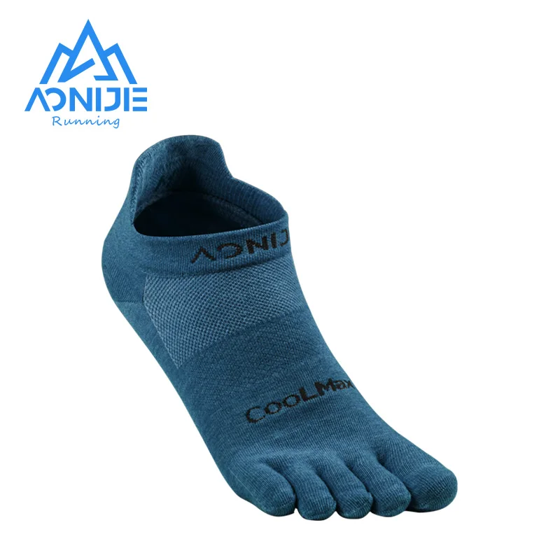 AONIJIE-빠른 건조 발가락 5 개 양말, 통기성 로우 컷 초경량 야외 캠핑 하이킹 트레일 러닝 마라톤용 양말, 1 쌍