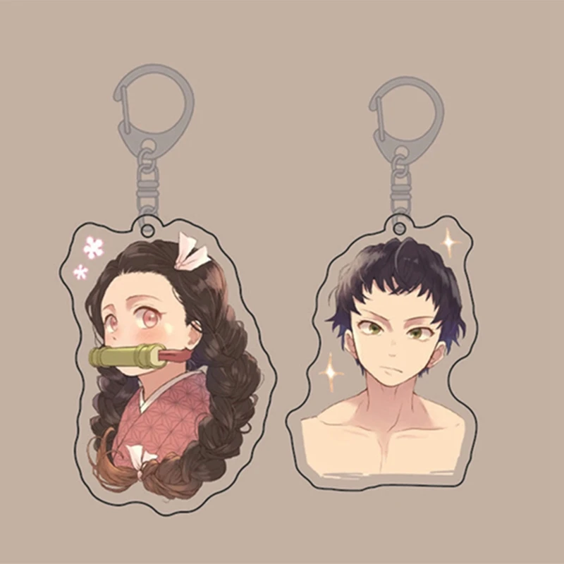 Брелок с рисунком в виде аниме Kamado Nezuko Tanjirou Demon Slayer: Kimetsu no Yaiba акриловый