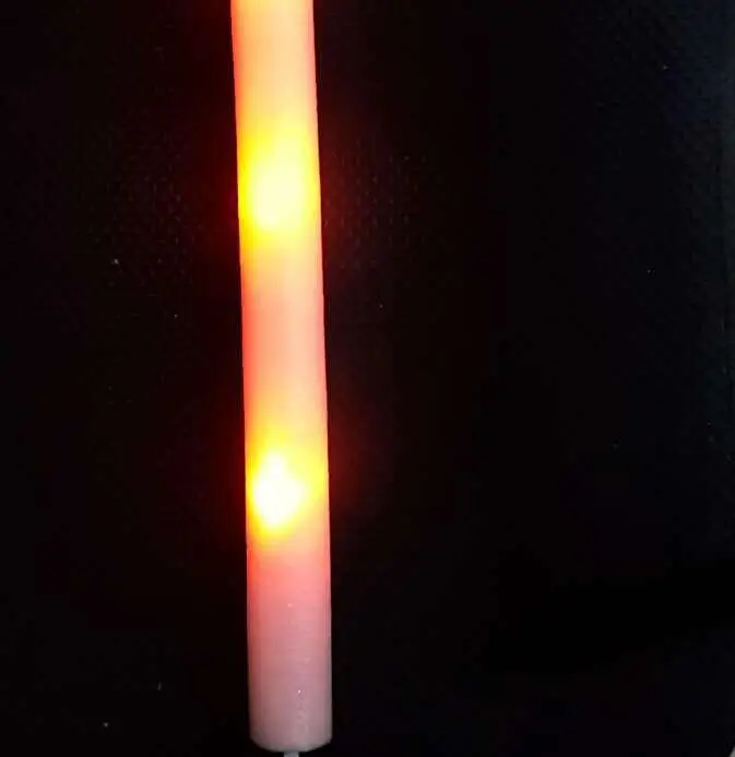 СВЕТОДИОДНЫЙ мигающий пенопласт палочки дети взрослые светильник концертные палочки реквизит для болельщиков день рождения светящиеся вечерние на Рождество Хэллоуин navidad Toy - Цвет: Оранжевый