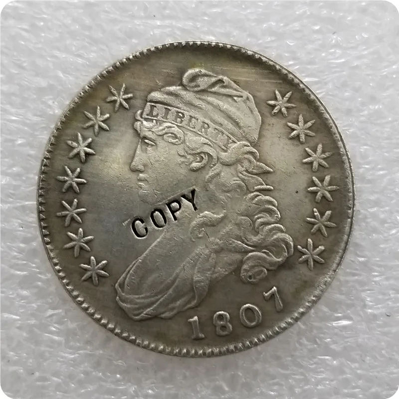 США 1807-1836 покрытый монета пол доллара 50 центов 1/2 копия доллара монеты-копии монет медаль коллекционные монеты значок