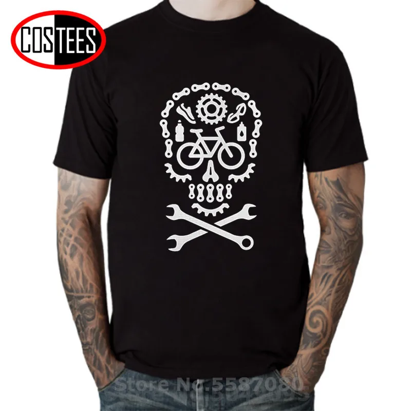 Футболка для горного велосипеда Dia de los Muertos футболка MTB skull ATB Мужская велоспорта