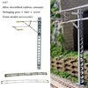 1:87  HO ratio  Alloy electrified railway catenary  Stringing post + wire + screw  Train model accessories 1