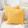 Supersoft Corduroy Cushion Cover 50x50cm Home Decorative Pillow Covers with Hidden Zipper Plain Striped Throw Pillow Case 45*45 ► Photo 3/6