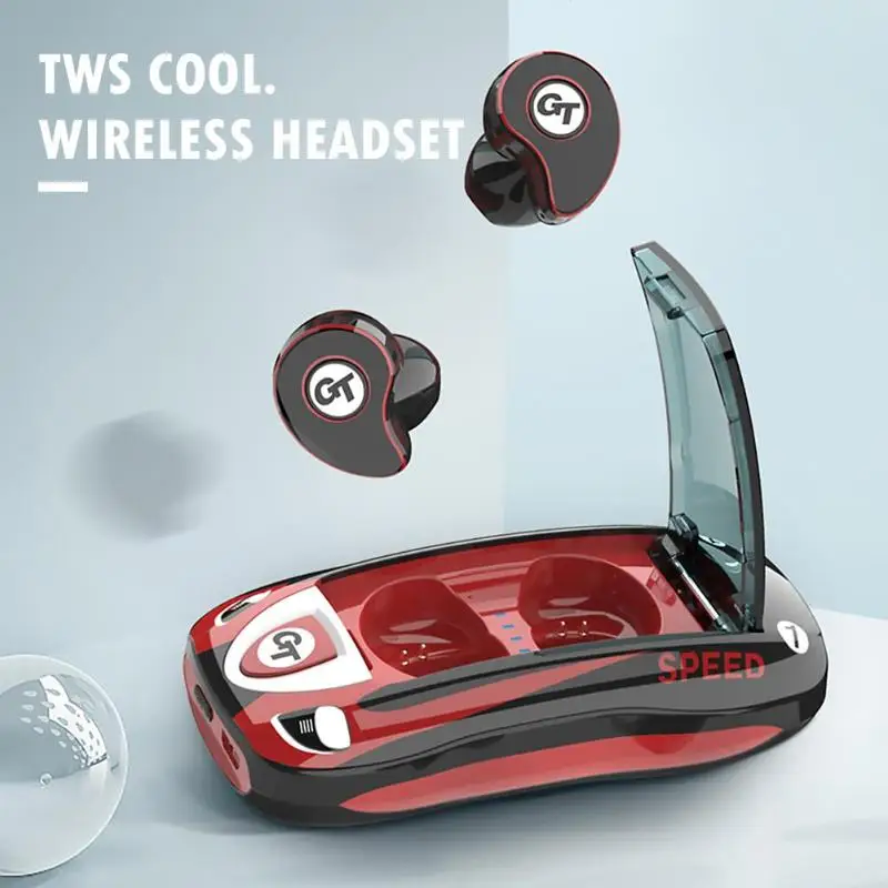 Спортивный автомобиль наушники вкладыши TWS Bluetooth Беспроводной мини гарнитура