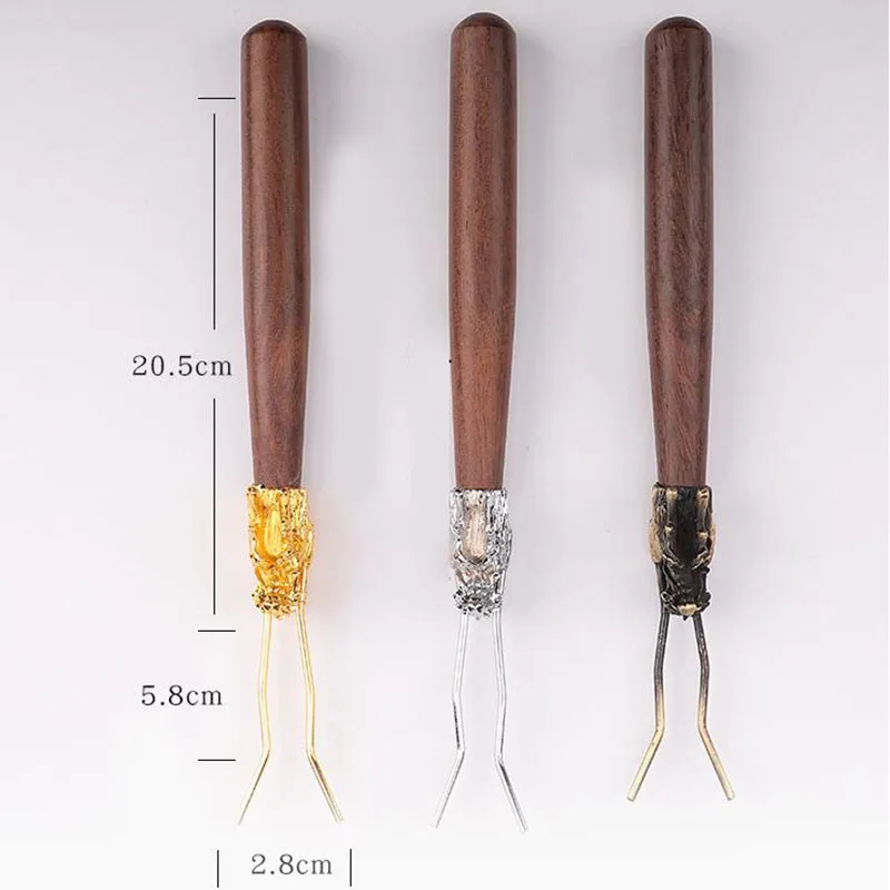 Tea Clips fork For Cast Iron Teapot kung fu Tea Pot set Heat insulation Copper Coffee Tools Accessory
