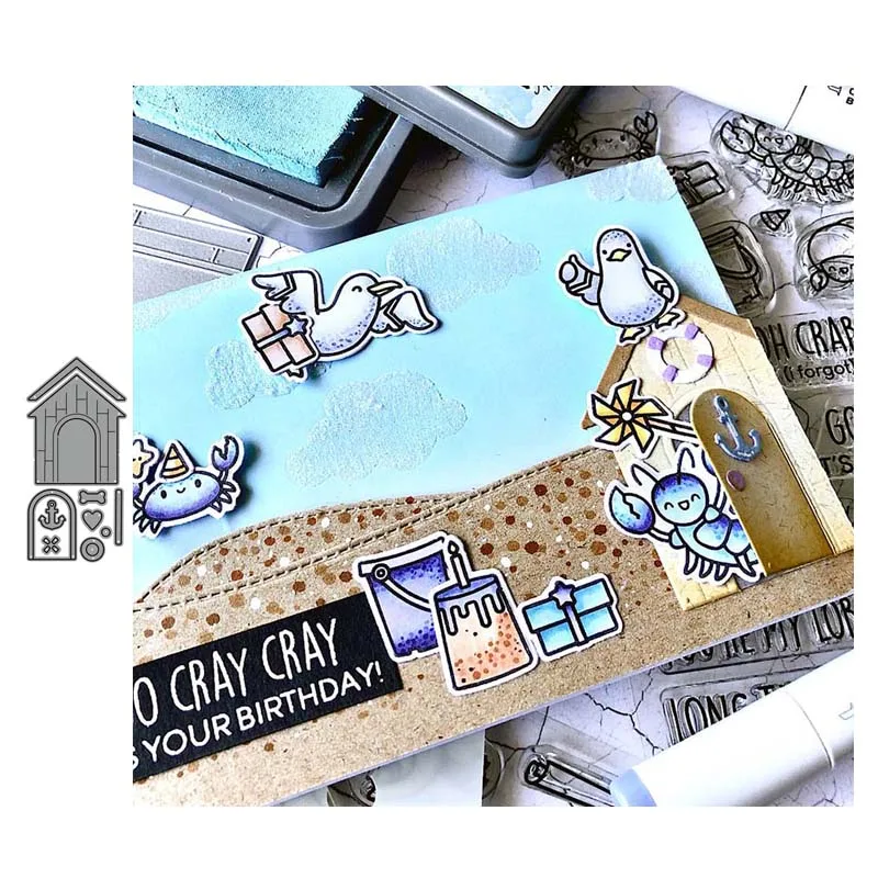 

JC Pet House Door Metal Cutting Dies for Scrapbooking Mold Stencil Handmade Tools DIY Card Make Mould Model Craft Decor Template