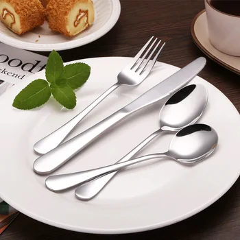 

Stainless Steel Cutlery Set Silver Dinnerware Set Western Food Cutlery Tableware Dinnerware Mother's Day Gift forks knives spoon