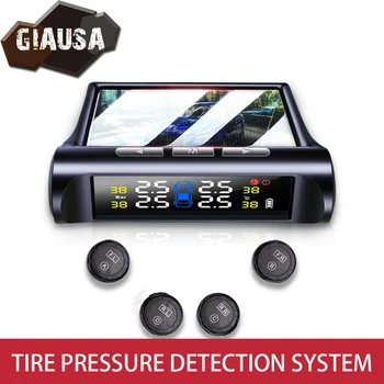 

Tire Pressure Monitoring System External Sensor Solar Power TPMS Auto Security Alarm Systems Tyre Pressure Temperature Warning