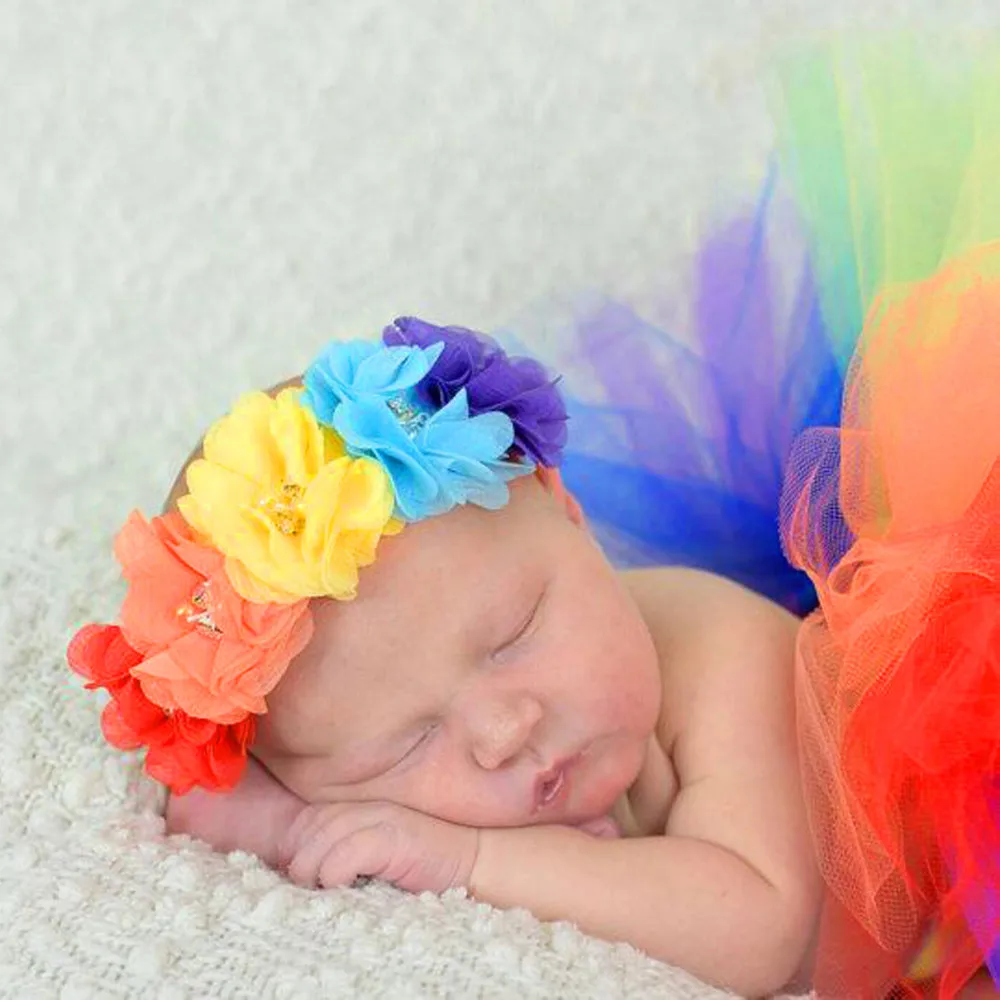 Одежда для фотосессии для новорожденных девочек, юбка-пачка принцессы, головная повязка для новорожденных, костюм для фотосессии