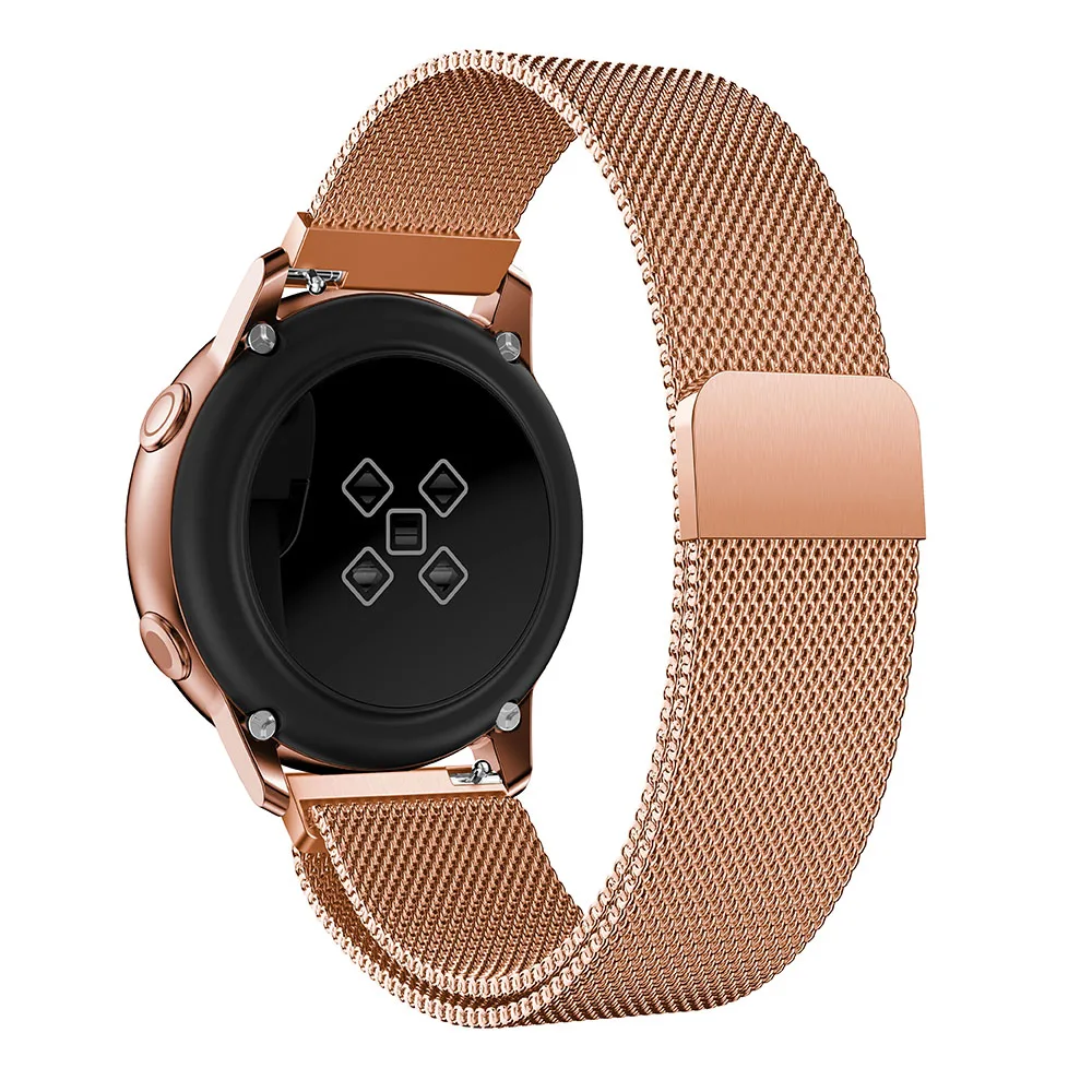 Strap 22mm 20mm for Samsung Galaxy Watch 42mm 46mm Milanese Stainless Steel Loop for Samsung Gear Classic Frontier Amazfit bip